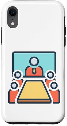 Meeting in The Conference Room Boardroom Meeting Office Case for iPhone XR