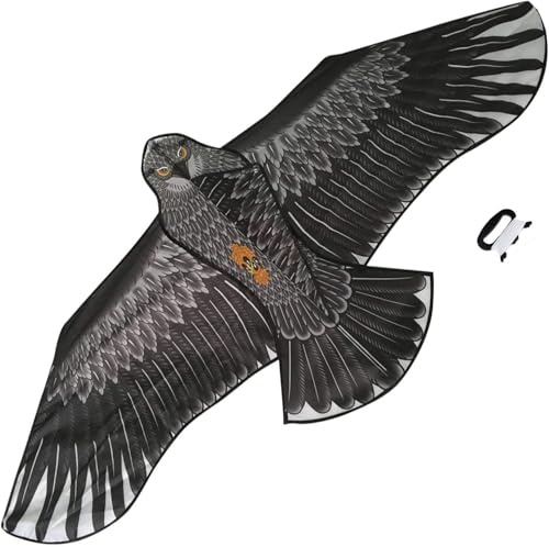 Bdt verstärkter 9m Drachenstab + Drachen *Adler* inkl. 50m Leine, 180x85cm