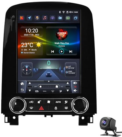 Para Renault Scenic 2013-2024 Android 15 radio con CarPlay GPS navegador pantalla táctil HD de 9,7 pulgadas estéreo BT DAB+ 5G wifi FM RDS radio SWC DSP USB AHD cámara de visión trasera (color: P2-CP