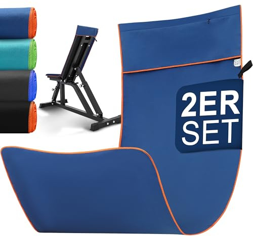 Jokisa 2 Piezas Toalla Microfibra, Absorbente y Rápido Secado, Ultraligera, Ideal para Gym, Viaje, Deporte, Playa, Camping, Yoga y Sauna (Azul Marino)