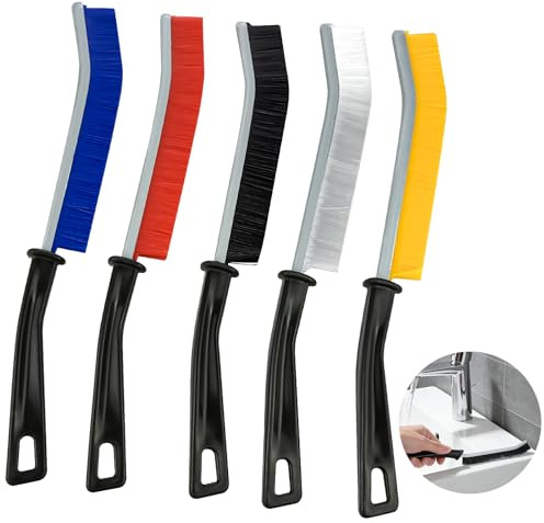 5 PCS Crevice Cleaning Brush, Crevice Brush, Thin Cleaning Brush, Cleaning Brushes for Small Spaces for Home, Kitchen, Bathroom