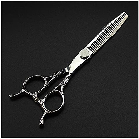 ASerZenith Tijeras Profesionales japonesas 440C de 6 Pulgadas, Estilo Retro, de Dos Colas, para Cortar el Pelo, de entresacar, de Peluquero, Kit de Corte de Pelo(Adelgazamiento)