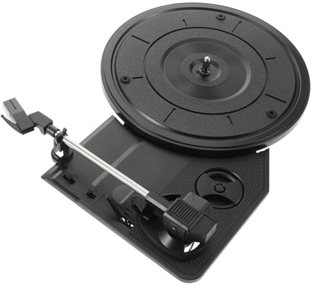 Milisten Record Player Turntable, Vintage Seeking Retro Vinyl Sound with Advanced Movement Technology and Wear-resistant Plastic Construction for Home Decor and Music Lovers