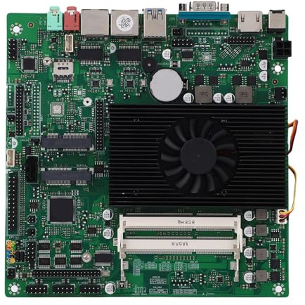 Xiuganpo Carte Mère NAS Industrielle Compacte avec Ports USB et Carte Réseau Realtek Gigabit pour des Connexions Réseau Fiables Applications Multimédia 6,7 ​​x 6,7 Pouces