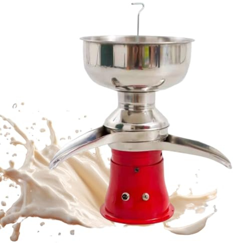 Separatore Elettrico Di Latte E Panna 304 Acciaio Inox Centrifuga Professionale 50L/100L/H per Burro Formaggio Yogurt Latte Fresco Fattoria Casa(50L/H)