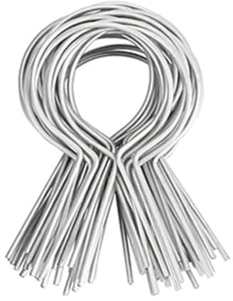 Ujjdwiurgh 100 Pcs Gauge Galvanized Steel Fence Ties Fit for Fence Posts, T-Post Metal Fence Wire,Fast Chain Link Fence Wire Ties B