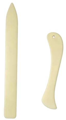 4 Pairs Plastic Bone Folder Seam Creaser for Quilting Sewing Paper & Fabric | Smooth burr-free edges create crisp, precise creases. Ergonomic design offers comfortable grip for detailed scoring tasks