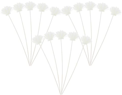 TOYANDONA 15pcs Artificial Flower Diffuser Sticks Pe Foam Chrysanthemum Scented Refill Rods for Essential Oil Diffusers Home Living Room Bedroom Office Decoration