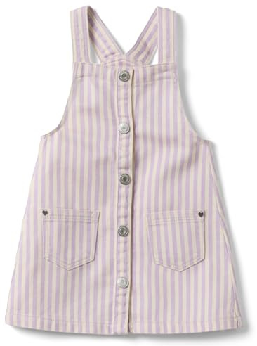OVS Kids Salopette in Puro Cotone a Righe Multicolor da Bimba Regular Fit