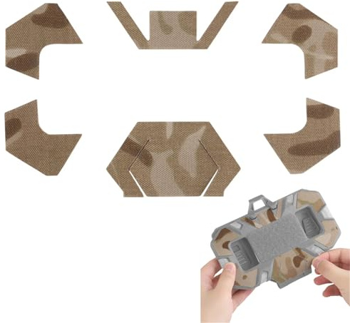 LZAQHMT Estuche Táctico Plegable para Mapas con Cierre De Hook and Loop – Soporte MOLLE para Teléfono Ideal para Navegación, Airsoft Y Caza – Funda Transparente para Teléfono Móvil(MCAD)