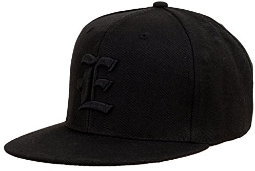 4sold Barns snapback-keps med upphöjd 3D svart broderi bokstav basebollkeps hiphop keps huvudbonad