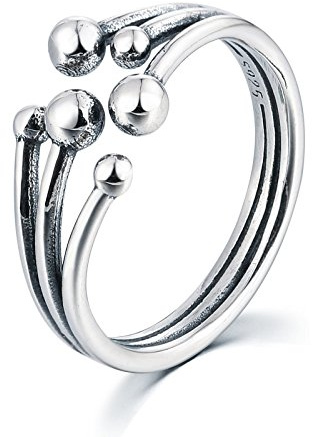 Daesar Silber Zehenring Damen Rund Balls Srand Fussring Echt Silber 925
