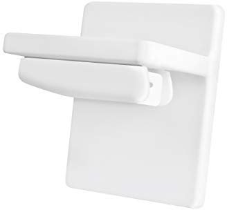 Ventanara® Klebeplatte ohne Bohren Klemmfix Jalousie Plissee (Plissee Klebeplatte 4 Stück, Weiß)