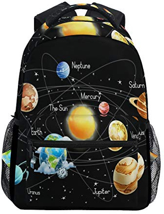 Sistema Solar Mochila Escolar para niños niñas niños Bolsa de Viaje Bookbag