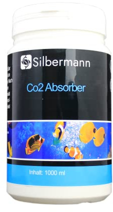 Silbermann CO2 Absorber Granulat, Luft Filter, Co2 Entferner, Remover für den Abschäumer im Meerwasser Aquarium, zur Erhöhung des pH-Wertes, Algen Reduzierung (1000 ml für 400-1000 Liter)
