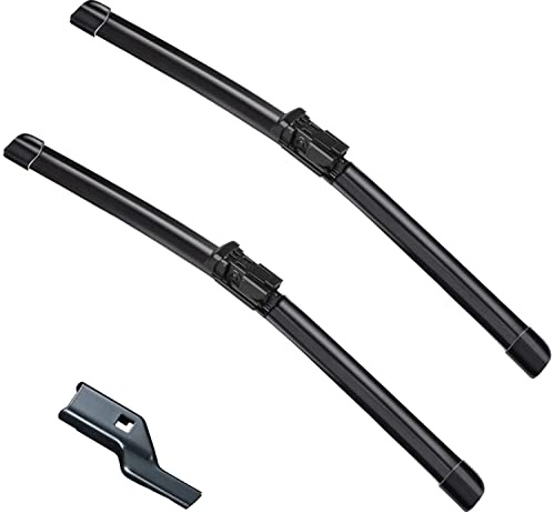 Scheibenwischerblätter für VW Passat Jetta 2005–2010 Touran Scirocco Eos Golf 5 Golf 6 Skoda Yeti Ersatz-Wischerblatt – 61 cm/48,3 cm (2 Stück) Top Lock 19 mm