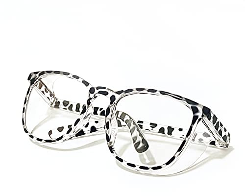 LeonDesigns Safety Glasses Anti-Fog Goggles Tactical Glasses with Side Shields Blue Light Blocking Anti-Dust UV Protection Glasses For Women Men