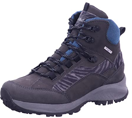 Skogslöpare utomhus/vandringskängor, nubucke/Torrix, kol/notte, bredd H 949977-400-052, - GRÅ - 38 EU