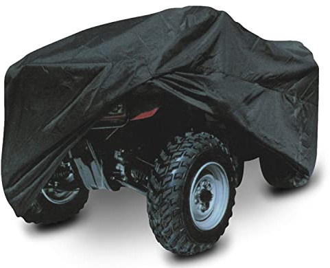 Rolektro Quad ATV Abdeckplane L 220x125x85cm - Fahrzeug Outdoor Abdeckung Abdeckhaube Schutzhülle Cover Plane Schwarz