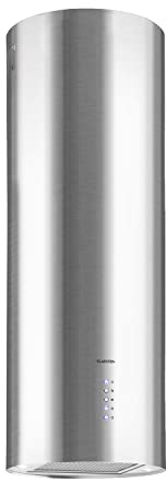 Klarstein Barella - Cappa aspirante, 557 m³/h ricircolo, LED, filtri a carbone, 35 x 93 x 43 cm, argento