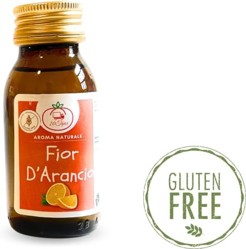 Aroma Naturale Fior d'Arancio 60cc - Pastiera Napoletana - Aroma Naturale Pastiera Napoletana, Cannoli Siciliani,Torta Rovesciata all'Arancia, Crostata di Mele, Torte, Gelato
