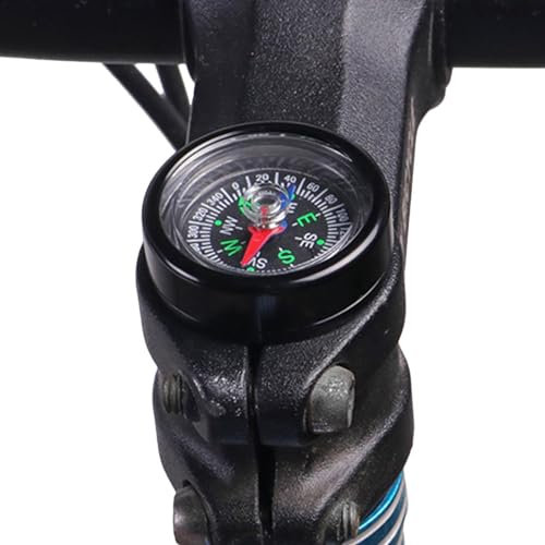 Fukamou Fahrrad-Vorbau-Kompass | Tragbarer Fahrradkompass Fahrrad-Headset-Kompass | Professioneller - Überlebenskompass, Multifunktionales Outdoor-Navigationsgerät Für Mountainbikes