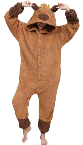Adulto Kigurumi Pigiama Unisex Anime Animale Costume Cosplay Costume Tuta Onesies Set Pigiama Panda Biancheria da Notte Sleepwear, S