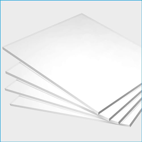 nattmann Acrylglas - XT - PMMA - Acrylplatte & Acrylscheibe 2-10 mm - Klare & Transparente Kunststoffplatte - 6 mm, 400 x 300 mm