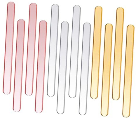 DIYEAH 30stücke Acryl-eisstäbchen Diy Eiscreme-stiele Bastelstäbchen Für Junge Mädchen Eiskremstiele Lebensmittelqualität Zum Selbermachen Und Reinigen
