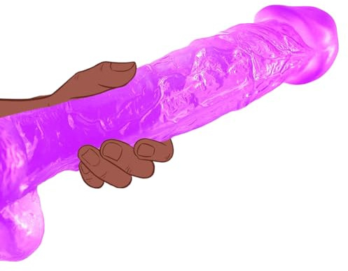 Godemichet réaliste épais de 24 cm de diamètre avec veines réalistes, grand gode avec ventouse puissante pour jeu anal, jouet sexuel géant doux pour adultes pour femmes et hommes