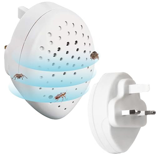 PEST GUARD Ultrasonic Pest Repeller - Indoor Plug-in Powerful Electronic Mouse Repellent - Harmless to Pets and Human Pest Control for mice, rats, cockroaches, spiders, and mosquitoes