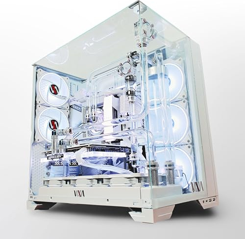 VIXIA High End Custom Watercooled Gaming PC - Intel Core i9 14900K - GeForce RTX 4090 DDR6X 24GB - DDR5 6000MHz 64GB - PCIe4.0 NVME M.2 2TB - Combined Dual Cooling - All White - VXD-30W