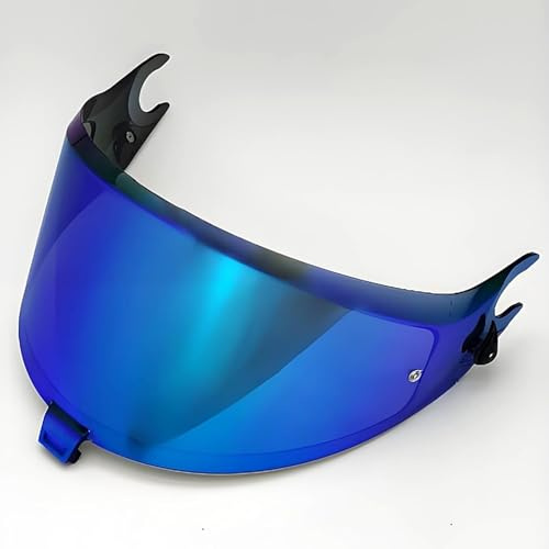 YOFAB Visiere Casque Moto pour Shark Spartan GT, Casque Moto Pare-Vent Casque Lentille, Remplacement de Visière de Lentille de Casque de Bouclier de Vent de Moto,D Blue