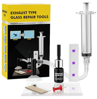 Kit De Reparación De Parabrisas | Solución Rápida De Grietas, Fijador De Vidrio Automotriz, Jeringa De Reparación De Chips, Sellador De Resina De Vidrio Roto Para Coches, Reparaciones Rápidas