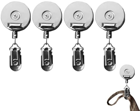 Clip per asciugamani da cucina, 4pezzi Supporto da parete adesivo retrattile da 60 cm in metallo antiscivolo, Ganci Da Parete Antiscivolo Con Cuscinetto Adesivo, Morsetto per clip per strofinaccio