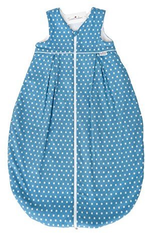 Tavolinchen Babyschlafsack Frottierschlafsack Sterne Kinderschlafsack - blau - 130cm