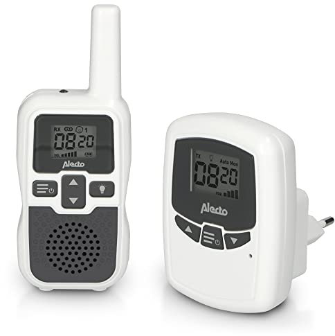 Alecto Baby DBX-80 - Babyphone mit Reichweite von bis zu 3.000 Metern - Weiß/Anthrazit