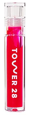 Tower 28 ShineOn Lip Gloss Jelly - Hydrating Lip Balm + Sheer Gloss for Sensitive Lips - Non-Sticky + High-Shine Jelly Formula with Nourishing Oil Blend - XOXO - Sheer Pink (0.13)