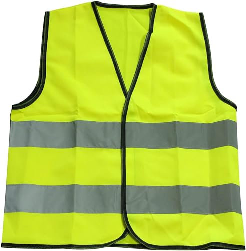 SZCXDKJ Children High Visibility School Safety Vest Waistcoat Kids High Vis Jacket Kids High Visibility Hi Viz Safety Vest Top Hi Vis Baby Toddler Waistcoat Childrens Yellow Reflective Vest