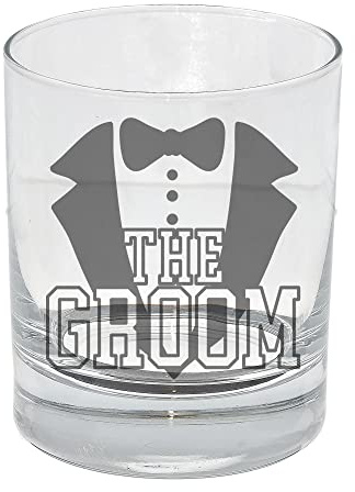Engraved The Groom Whisky Glass Wedding Day Scotch Glass Gift The Grooms Stag Do Gift Morning of Wedding Grooms Party Gift Groom Glass Wedding Day Gift for Groom The Groom Scotch Whisky Vodka Glass