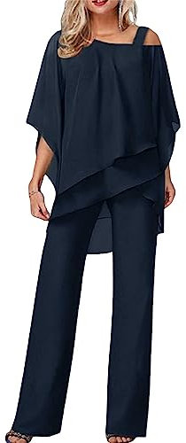 MJGkhiy Tuta Donna Estiva Elegante Larghi Tuta Moda Due Pezzi Offerta Trasparente Comode Stampa Tuta Vita Alta a Gamba Larga Suit Completo Cerimonia Donna Curvy