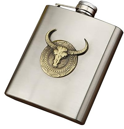 Housoutil Fiaschetta Di Contenitore Per Alcolici Da Campeggio Bottiglia Per Liquori in Acciaio Inossidabile Fiaschetta Tascabile Per Vino Portatile Per Acqua