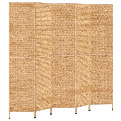 vidaXL Paravent 5-TLG. 205x180 cm Wasserhyazinthe