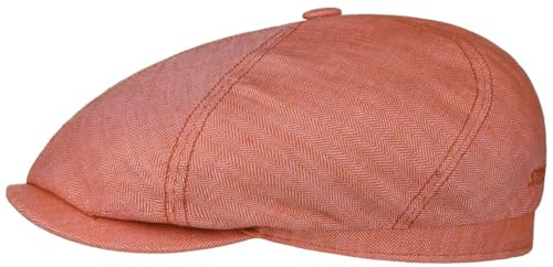 Stetson Brooklin Leinen Schirmmütze Damen Herren Fischgratmuster Ballonmütze Frühjahr Sommer