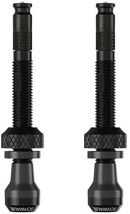 Schwalbe Clik Valve Tubeless Set Valve - 2 valvole da 40 mm - Innovazione per gonfiare pneumatici da bicicletta - Conversione tubeless