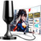 Digital Indoor TV Aerial for Smart TV, High Gain Freeview Aerial Indoor Arial, Portable Antenna Ariel for 4K 1080P HDTV & VHF/UHF/DAB Radio and All Compatible, Black