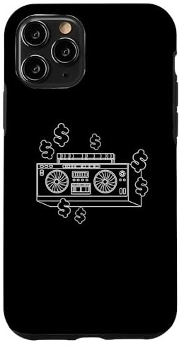 Hülle für iPhone 11 Pro Ghetto Blaster 70er 80er 90er Y2K Dollar Boom Box