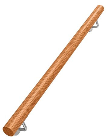 Handläufe Treppenhandlauf Innen Außen Treppengeländer Massivholz Rutschfest Handlauf für Treppen mit Zubehör Wandhandlauf für ältere Menschen Kinder Brüstung Balkon (30CM)