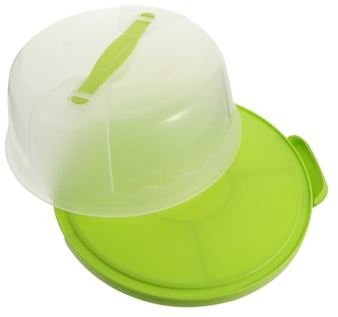 Amosfun Boîte À Gâteaux En Plastique - Support À Gâteaux De 20 Cm Avec Mécanisme De Verrouillage - Vue Claire Sûre Et Réutilisable Pour De Multiples Usages