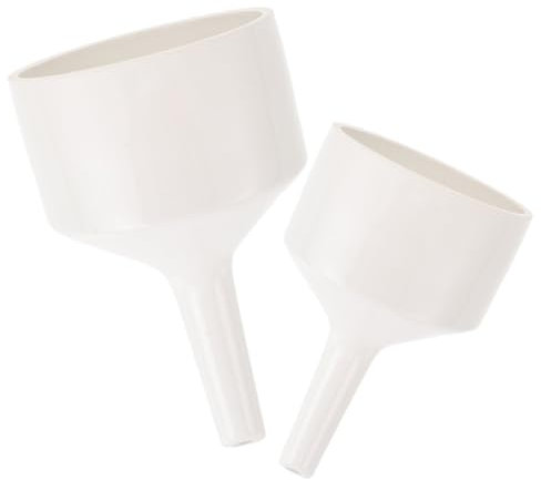 OSOLADY 2 Stücke Keramiktrichter Für Laborfiltration Filtrationsgerät Chemischer Trichter Laborbedarf (60mm+80mm) 2er Set (schrägschnitt)